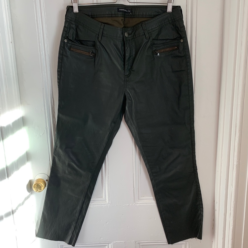 Mado Raw Hem Coated Jeans